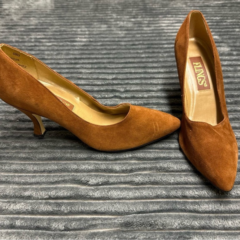 Brown Suede Pumps size 7